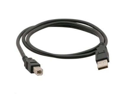 C-TECH USB A-B 1,8 m 2.0, čierny CB-USB2AB-18-B