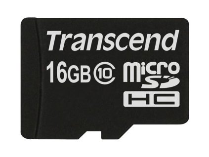 Karta TRANSCEND MicroSDHC 16 GB triedy 10, bez adaptéra TS16GUSDC10