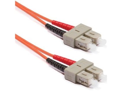 Optický patchkábel duplex SC-SC, 50/125 um MM, 2 m, OM2