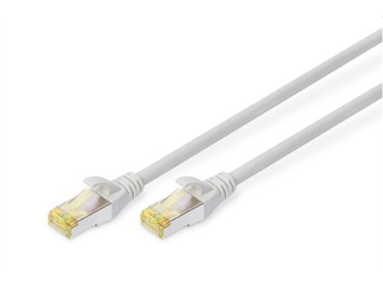 DIGITUS patch kábel Cat6A, S/FTP (PiMF), LSOH - 0,25m, šedý DK-1644-A-0025