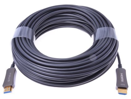 PremiumCord HDMI optický fiber High Speed + Ethernet kabel/ 4K@60Hz/ M/M/ zlacené konektory/ 20m/ černá kphdm2x20