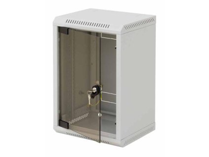 10'' rack jednodielny 9U/260 TRITON sivý plech.dvere RBA-09-CS3-CAX-C1