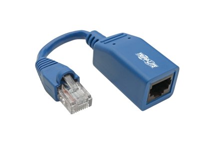 Tripplite Adaptér Ethernet Cable/Cisco Console Rollover Cable (RJ45 Samec/Samice), modrá, 12.7cm N034-05N-BL