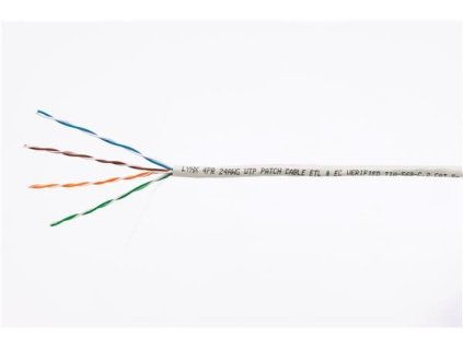 UTP kabel LYNX, Cat5E, licna(lanko), PVC, Dca, šedá, 305m LX-STR-UTP5E-GR
