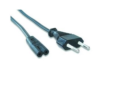 Kábel CABLEXPERT sieťový 1,8m VDE 220/230V napájací notebook 2 pin PC-184-VDE