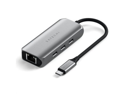 Satechi USB-C Hub 4-in-1 with 2.5 Gigabit Ethernet - Space Gray ST-H3C25EM