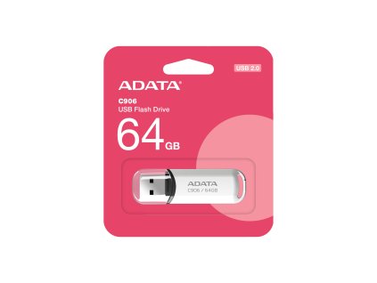 ADATA C906/64GB/USB 2.0/USB-A/Biela AC906-64G-RWH