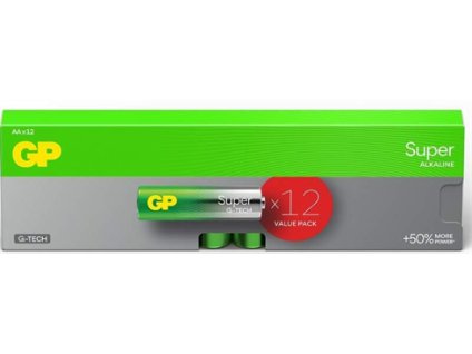 EMOS GP Alkalická batéria GP Super LR6 (AA), 12 ks B0124T