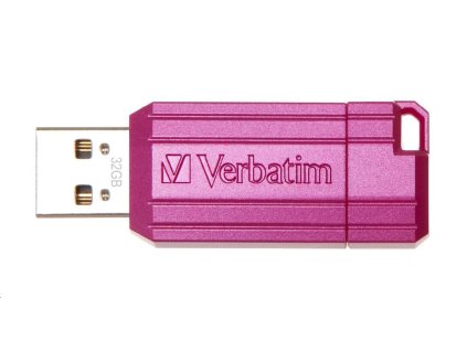 VERBATIM Flash disk 32 GB Hi-Speed Store 'n' Go, Pinstripe, USB 2.0, Horúco ružová 49056