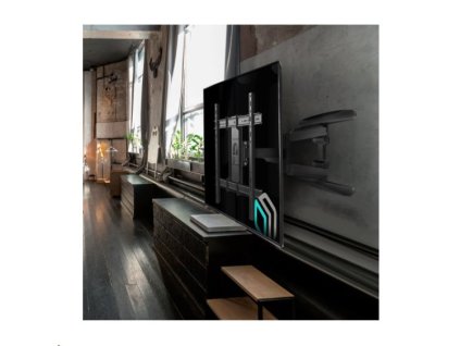 ONKRON Full Motion TV držiak na stenu pre 42" až 70" obrazovky do 45,5 kg, čierny M6L-B