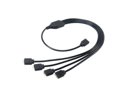 AKASA - RGB LED kábel-splitter- 50 cm AK-CBLD04-50BK