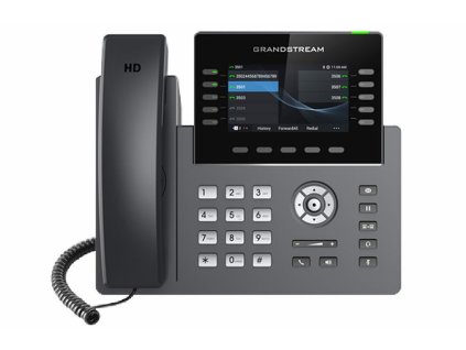 Grandstream GRP2615 SIP telefón, 4.3'' TFT bar. displej, 5 SIP účtov, 10 prog. hr., 2x1Gb, WiFi, BT GRP2615