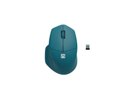 Natec optická myš SISKIN 2/Kancelárska/Optická/Pre pravákov/1 600 DPI/USB+BT/Modrá NMY-1971