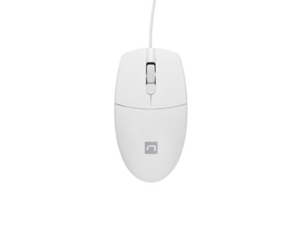 Natec optická myš RUFF 2/1 000 DPI/Kancelárska/Optická/1 000 DPI/Drôtová USB/Biela NMY-1988