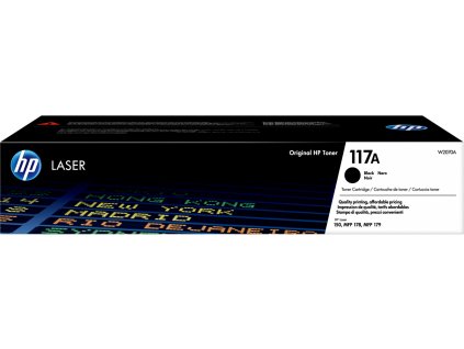 HP 117A Black Laser Toner, W2070A W2070A