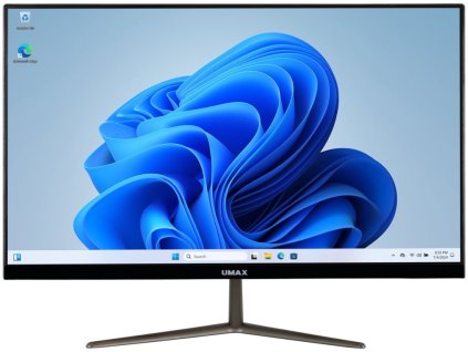 UMAX All-in-One U-One 24AN Pro/ 23,8" IPS/ 1920x1080/ N100/ 8GB/ 128GB SSD/ HDMI/ 3x USB 3.2/ 2x USB 2.0/ W11 Pro/ černý UMM21024N
