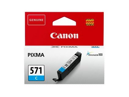 kazeta CANON CLI-571C cyan MG 5750/5751/6850/6851/7750/7751 (173 str.) 0386C001