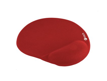Podložka pod myš gelová C-TECH MPG-03, červená, 240x220mm MPG-03R