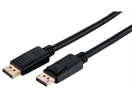 Kábel C-TECH DisplayPort 1.2, 4K@60Hz, M/M, 2m CB-DP12-2