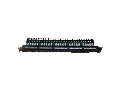 DATACOM Patch panel ISDN 25p.1U Integrovaný BLACK, 19'' 3500