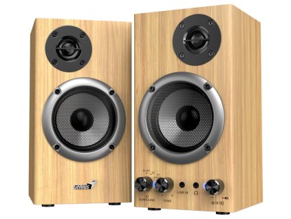 GENIUS repro SP-HF520BT/ 2.0/ Bluetooth 5.3/ 20W/ Dřevěné/ barva borovice 31730054403