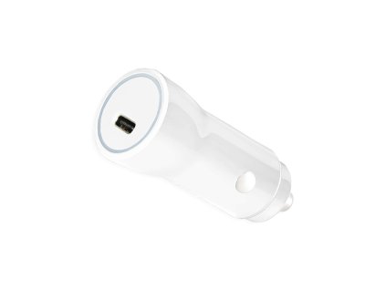 ER POWER 20W USB-C PD autonabíjačka - biela ERPW20PDC1WH
