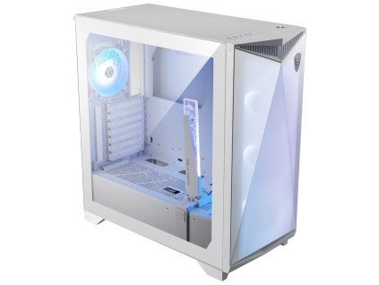 MSI skříň MPG GUNGNIR 300R AIRFLOW WHITE/ bez zdroje/ bílý/ levé temperované sklo/ 4x 120 mm A-RGB fan/ 1x USB-C/ 2x USB 306-7G21W21-W57