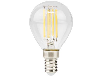 NEDIS LED žárovka E14/ G45/ 4,5 W/ 220 V/ 470 lm/ 2700 K/ stmívatelná/ teplá bílá/ retro styl/ čirá LBFE14G452