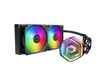 Cooler Master vodní chladič MasterLiquid 240 Atmos ARGB, 2x120mm, LGA1851, AM5, černá MLX-D24M-A25PZ-R1
