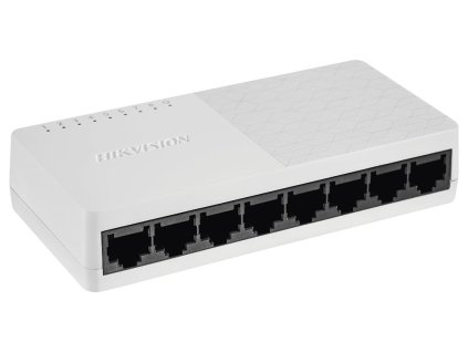 HIKVISION switch DS-3E0108D-O/ 8x port/ 10/100 Mbps RJ45 ports/ 1.6 Gbps/ napájení 5 VDC, 0.6 A 301802935