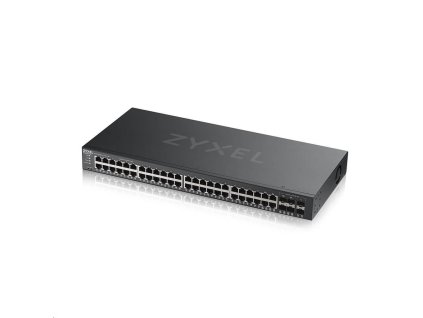 Zyxel GS2220-50 50-portový gigabitový riadený prepínač L2, 44x gigabitový RJ45, 4x gigabitový RJ45/SFP, 2x gigabitový S GS2220-50-EU0101F