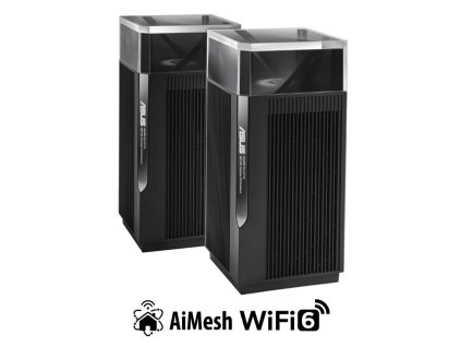 ASUS ZenWiFi Pro ET12 2-pack Wireless AXE11000 Tri-band Mesh WiFi 6E System, 2.5G WAN/LAN 90IG05Z0-MO3A20