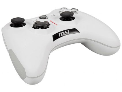 MSI gamepad FORCE GC20 V2 WHITE/ drátový/ OTG/ USB/ pro PC, PS3, Android S10-04G0020-EC4