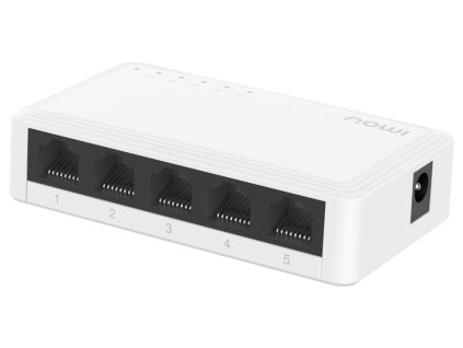 Imou by Dahua switch SG105C-V2/ 5x Gigabit port/ 10/100/1000 Mbps RJ45 ports/ 10 Gbps/ napájení DC5V1A/ bílý SG105C-V2-imou