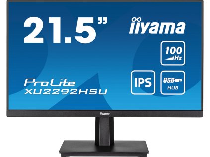 iiyama ProLite/XU2292HSU-B6/21,5''/IPS/FHD/100Hz/0,4ms/Black/3R XU2292HSU-B6