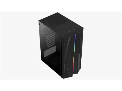 Aerocool Mecha, skrinka ATX, RGB LED, čierna Mecha-G-BK-v1