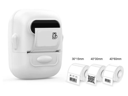 IMMAX digitální bluetooth SMART tiskárna štítků/ rozlišení tisku 203 dpi/ USB-C + samolepící etikety DTS02 + DTS04 DTS05