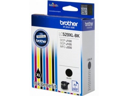 kazeta BROTHER LC-529XL Black DCP-J100/J105, MFC-J200 (2400 str.) LC529XLBK