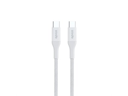 iStores by Epico Braided PD Cable 1.2m USB-C to USB-C - biely 9915141100007