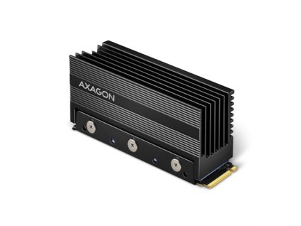 AXAGON CLR-M2XL, hliníkový pasívny chladič pre obojstranný M.2 SSD disk, výška 36 mm CLR-M2XL