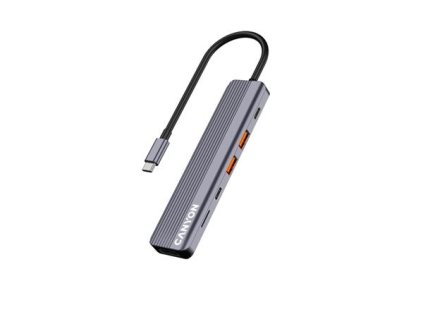 Canyon DS-17, Multiport Docking Station, 6 portov, 1xUSB-C 100W+2xUSB3.0+ 1xHDMI+čítačka kariet CNS-TDS17