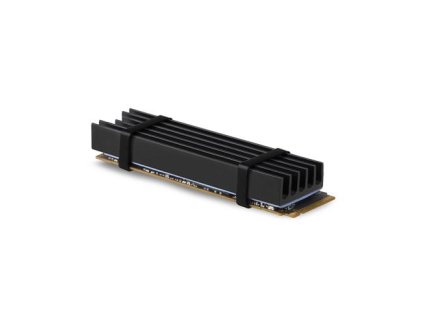 AXAGON CLR-M2L10, hliníkový pasívny chladič pre M.2 2280 SSD, výška 10 mm CLR-M2L10