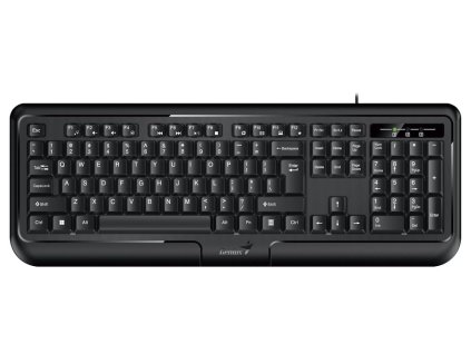 GENIUS KB-118 ver. II/ Drátová/ PS2/ černá/ CZ+SK layout 31310051410