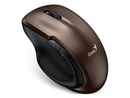 GENIUS Ergo 8200S Chocolate/ 1200 dpi/ bezdrátová/ 5tlačítek/ tichá/ BlueEye senzor/ čokoládová 31030029403