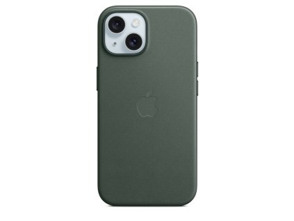 iPhone 15+ FineWoven Case with MS - Evergreen MT4F3ZM/A