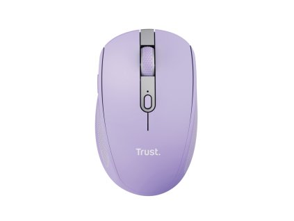Trust Ozaa/Kancelárska/Optická/Pre pravákov/3 200 DPI/USB+BT/Fialová 25384