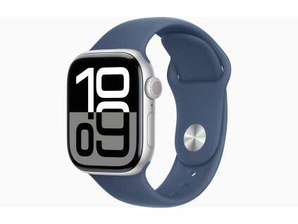 Apple Watch S10 Cell/42mm/Silver/Šport Band/Denim/-M/L MWX43QC/A