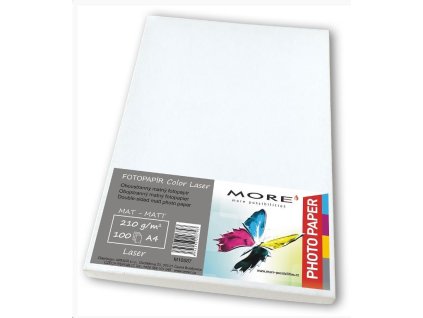 Vyhladený farebný laserový papier; 210 g/m2; matný; 100 listov str., Farebný laser M10587