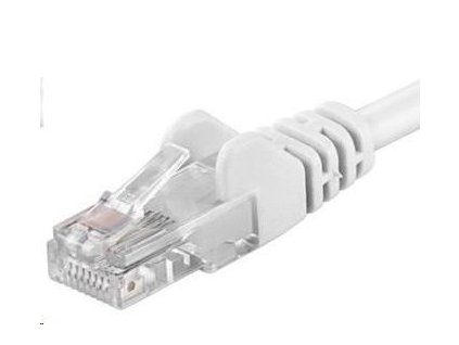 PREMIUMCORD Patch kábel UTP RJ45-RJ45 CAT5e 3m biely sputp03W
