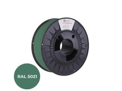 C-TECH Tisková struna (filament) PREMIUM LINE, PETG, vodní modrá, RAL5021, 1,75mm, 1kg 3DF-P-PETG1.75-5021